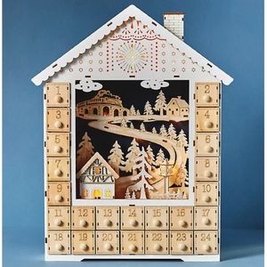 Anthropologie Advent Calendar Village in the Alps Christmas Holidays NIB